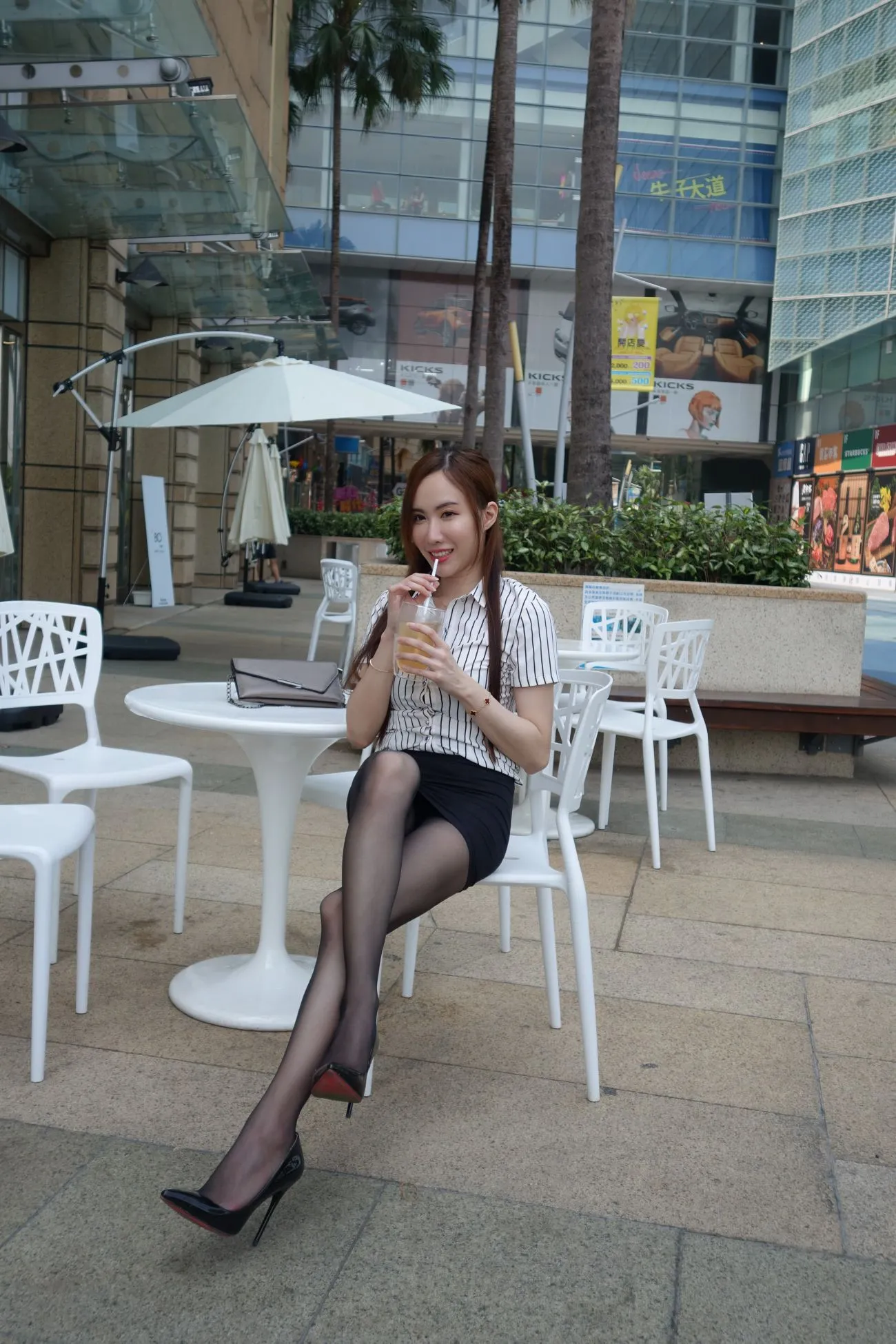 [Mzsock] NO.073 Dora Yanxi OL black silk high heels beautiful legs street photography#[82P]-18