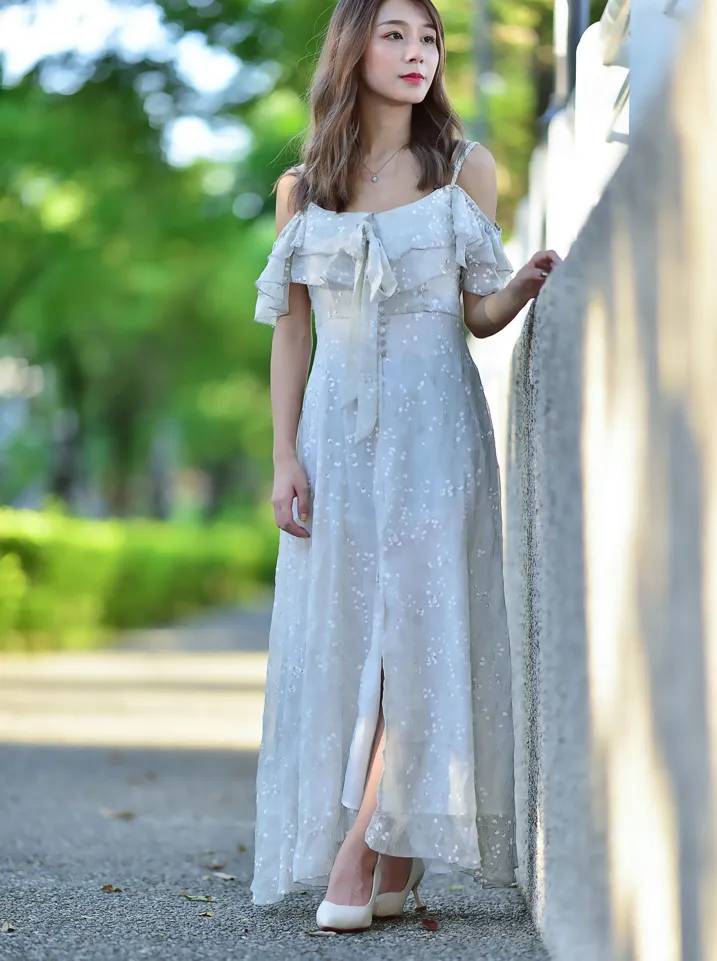 [Mzsock] NO.200 vivi Cao Yuanyuan suspender high-slit long skirt with high heels and beautiful legs street photography#[105P]-32