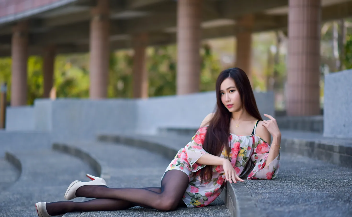 [Mzsock] NO.185 Yanxi suspender skirt black stockings beautiful legs street photography#[27P]-26